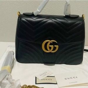 Gucci matelassé marmont medium 100% authentic